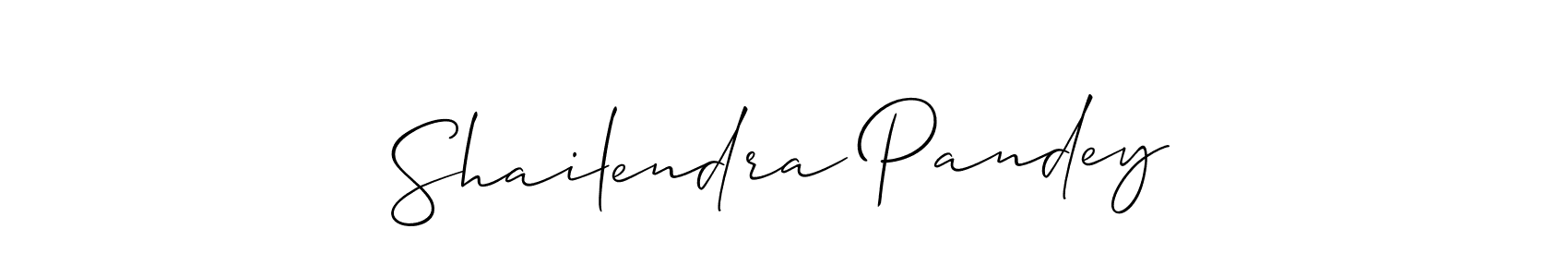 How to Draw Shailendra Pandey signature style? Allison_Script is a latest design signature styles for name Shailendra Pandey. Shailendra Pandey signature style 2 images and pictures png