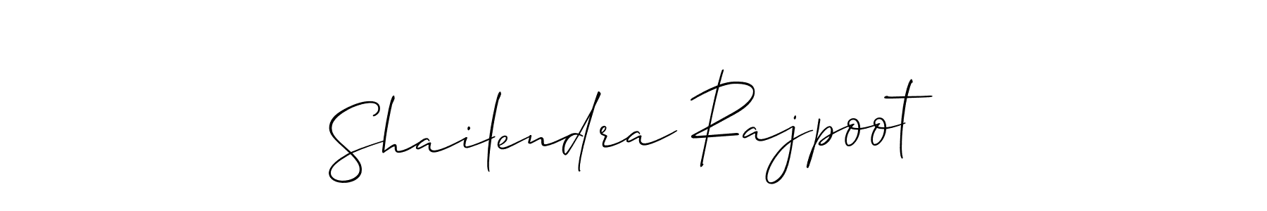 Make a beautiful signature design for name Shailendra Rajpoot. With this signature (Allison_Script) style, you can create a handwritten signature for free. Shailendra Rajpoot signature style 2 images and pictures png