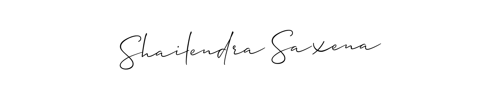 Make a beautiful signature design for name Shailendra Saxena. With this signature (Allison_Script) style, you can create a handwritten signature for free. Shailendra Saxena signature style 2 images and pictures png