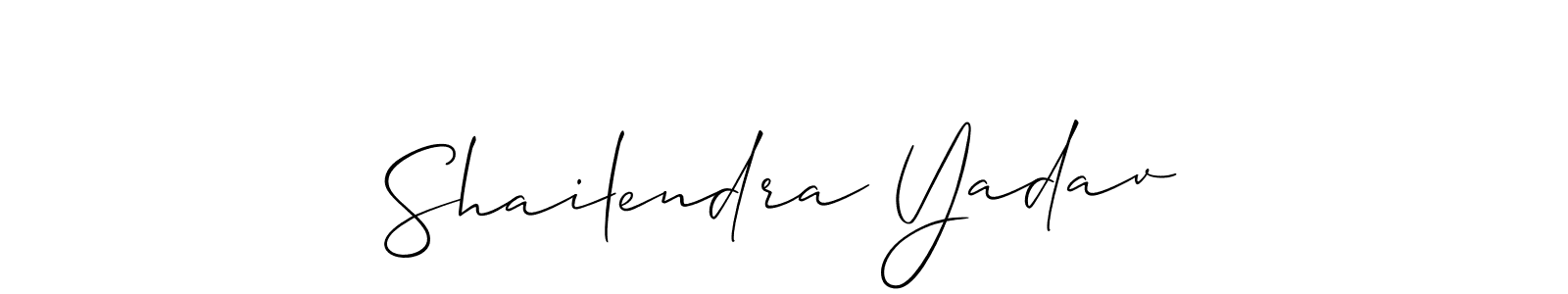 You should practise on your own different ways (Allison_Script) to write your name (Shailendra Yadav) in signature. don't let someone else do it for you. Shailendra Yadav signature style 2 images and pictures png