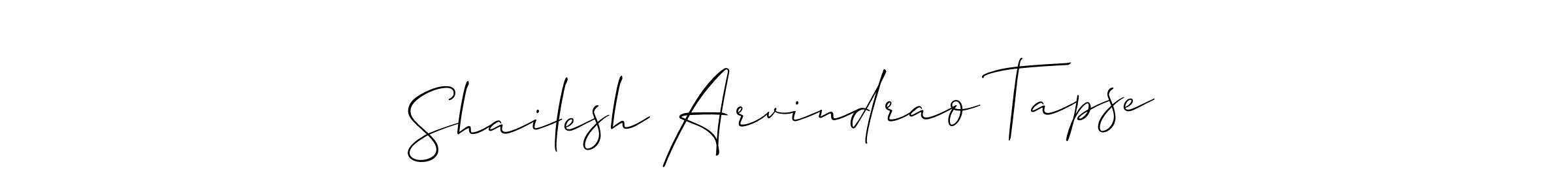 How to make Shailesh Arvindrao Tapse signature? Allison_Script is a professional autograph style. Create handwritten signature for Shailesh Arvindrao Tapse name. Shailesh Arvindrao Tapse signature style 2 images and pictures png