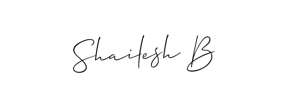 This is the best signature style for the Shailesh B name. Also you like these signature font (Allison_Script). Mix name signature. Shailesh B signature style 2 images and pictures png