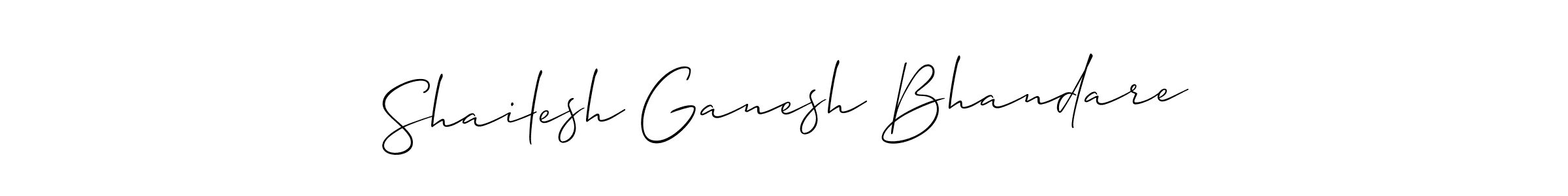 if you are searching for the best signature style for your name Shailesh Ganesh Bhandare. so please give up your signature search. here we have designed multiple signature styles  using Allison_Script. Shailesh Ganesh Bhandare signature style 2 images and pictures png
