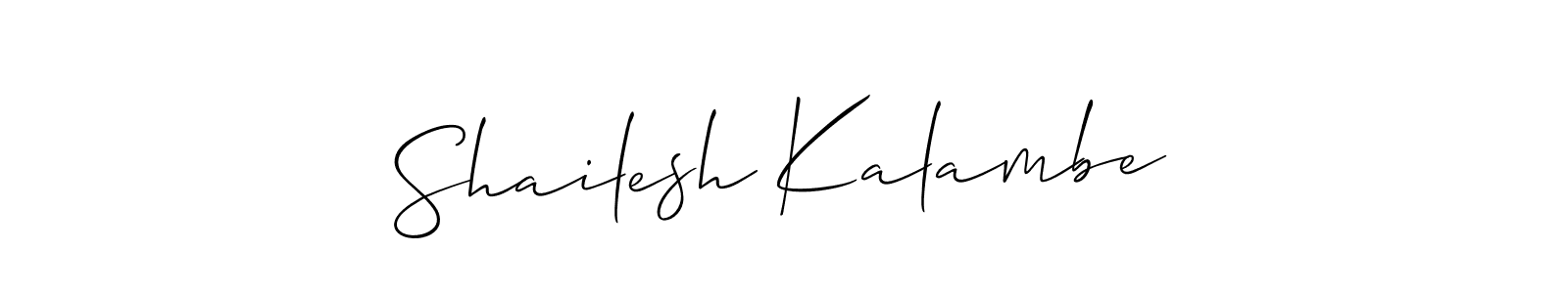 Once you've used our free online signature maker to create your best signature Allison_Script style, it's time to enjoy all of the benefits that Shailesh Kalambe name signing documents. Shailesh Kalambe signature style 2 images and pictures png