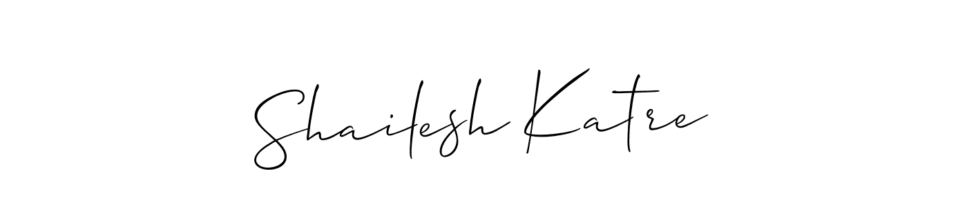 Best and Professional Signature Style for Shailesh Katre. Allison_Script Best Signature Style Collection. Shailesh Katre signature style 2 images and pictures png