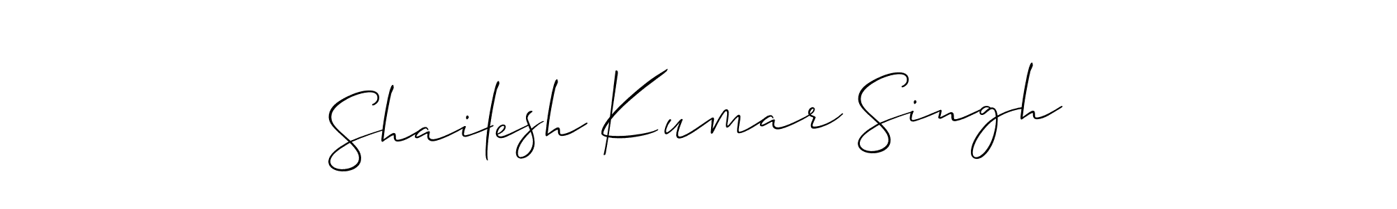 How to make Shailesh Kumar Singh signature? Allison_Script is a professional autograph style. Create handwritten signature for Shailesh Kumar Singh name. Shailesh Kumar Singh signature style 2 images and pictures png