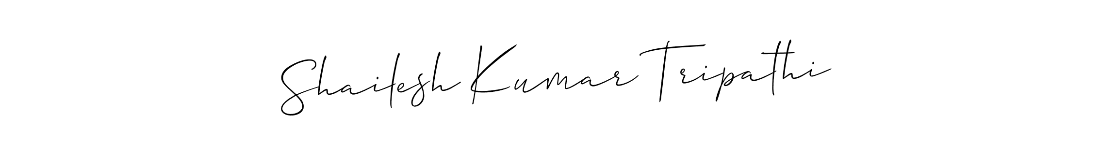 How to make Shailesh Kumar Tripathi signature? Allison_Script is a professional autograph style. Create handwritten signature for Shailesh Kumar Tripathi name. Shailesh Kumar Tripathi signature style 2 images and pictures png