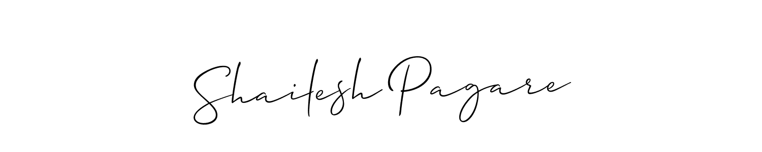 The best way (Allison_Script) to make a short signature is to pick only two or three words in your name. The name Shailesh Pagare include a total of six letters. For converting this name. Shailesh Pagare signature style 2 images and pictures png