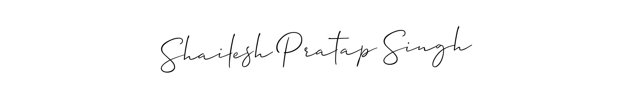 How to make Shailesh Pratap Singh signature? Allison_Script is a professional autograph style. Create handwritten signature for Shailesh Pratap Singh name. Shailesh Pratap Singh signature style 2 images and pictures png