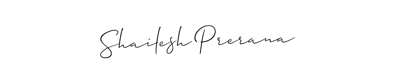 This is the best signature style for the Shailesh Prerana name. Also you like these signature font (Allison_Script). Mix name signature. Shailesh Prerana signature style 2 images and pictures png