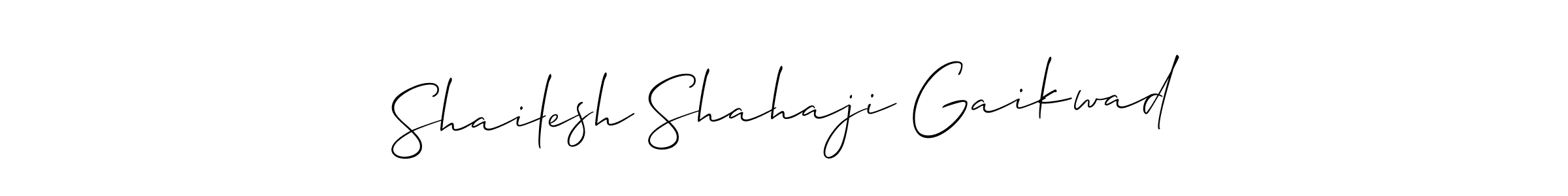 Also we have Shailesh Shahaji Gaikwad name is the best signature style. Create professional handwritten signature collection using Allison_Script autograph style. Shailesh Shahaji Gaikwad signature style 2 images and pictures png