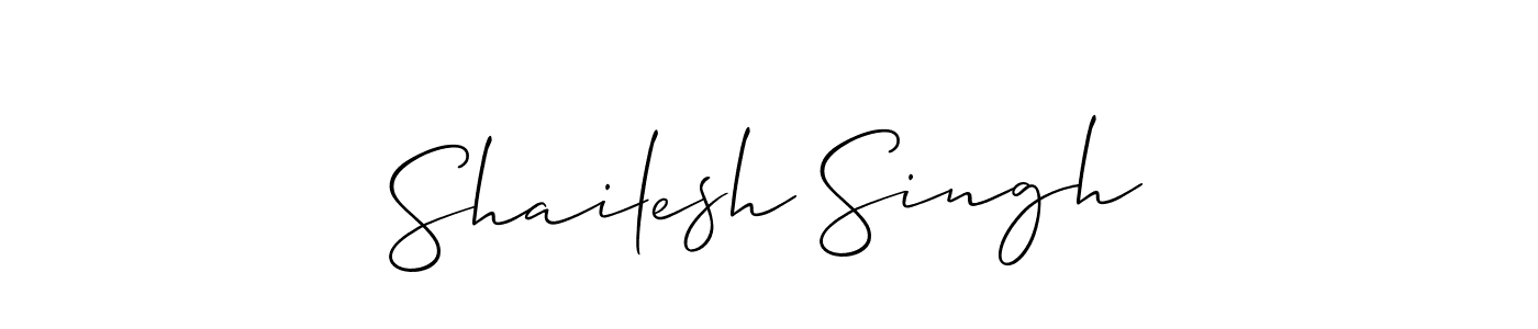 Also we have Shailesh Singh name is the best signature style. Create professional handwritten signature collection using Allison_Script autograph style. Shailesh Singh signature style 2 images and pictures png