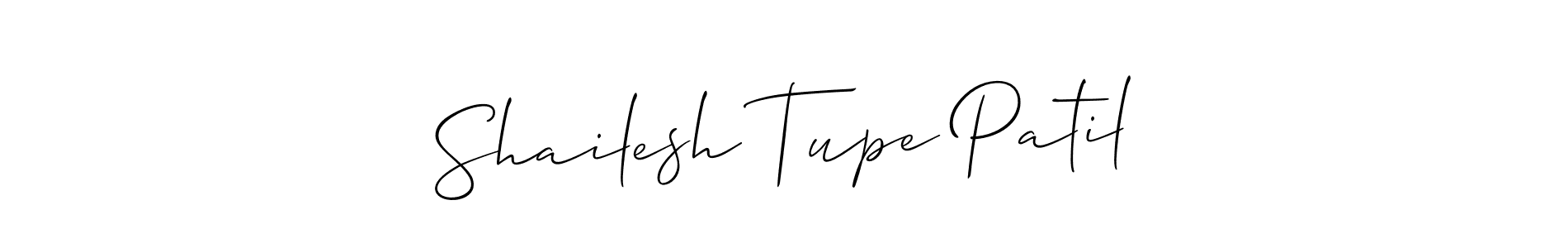Make a short Shailesh Tupe Patil signature style. Manage your documents anywhere anytime using Allison_Script. Create and add eSignatures, submit forms, share and send files easily. Shailesh Tupe Patil signature style 2 images and pictures png