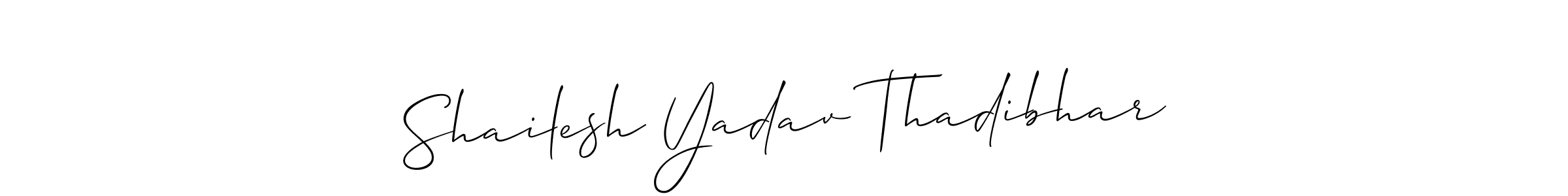 You can use this online signature creator to create a handwritten signature for the name Shailesh Yadav Thadibhar. This is the best online autograph maker. Shailesh Yadav Thadibhar signature style 2 images and pictures png
