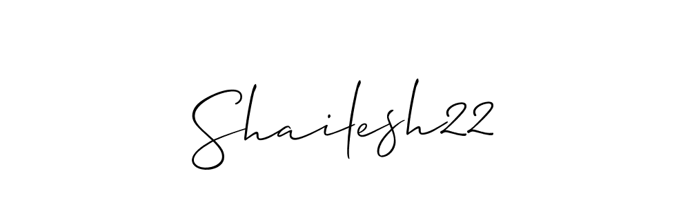 Make a beautiful signature design for name Shailesh22. Use this online signature maker to create a handwritten signature for free. Shailesh22 signature style 2 images and pictures png