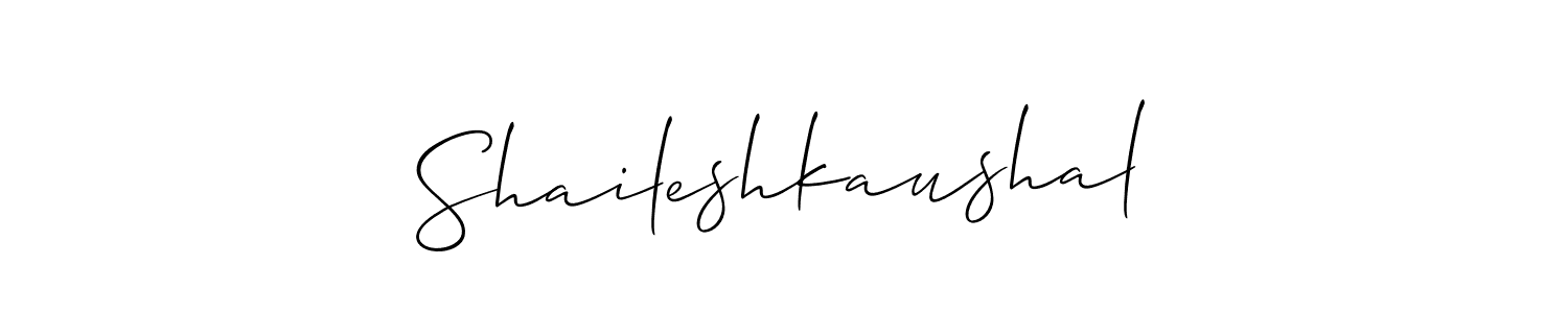 Also we have Shaileshkaushal name is the best signature style. Create professional handwritten signature collection using Allison_Script autograph style. Shaileshkaushal signature style 2 images and pictures png