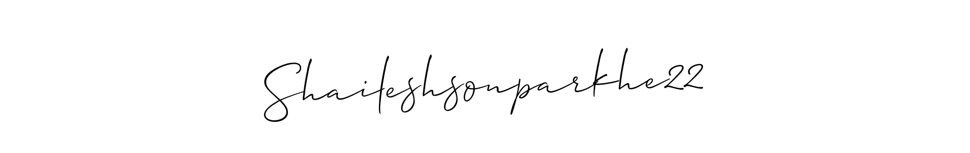 Similarly Allison_Script is the best handwritten signature design. Signature creator online .You can use it as an online autograph creator for name Shaileshsonparkhe22. Shaileshsonparkhe22 signature style 2 images and pictures png