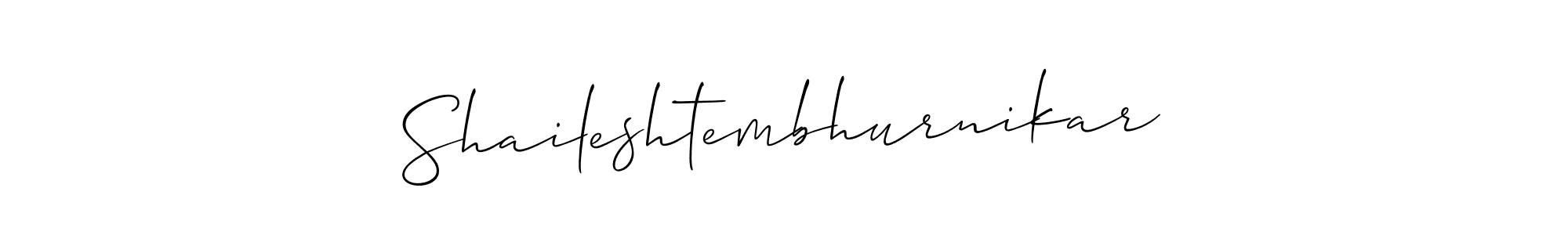 This is the best signature style for the Shaileshtembhurnikar name. Also you like these signature font (Allison_Script). Mix name signature. Shaileshtembhurnikar signature style 2 images and pictures png