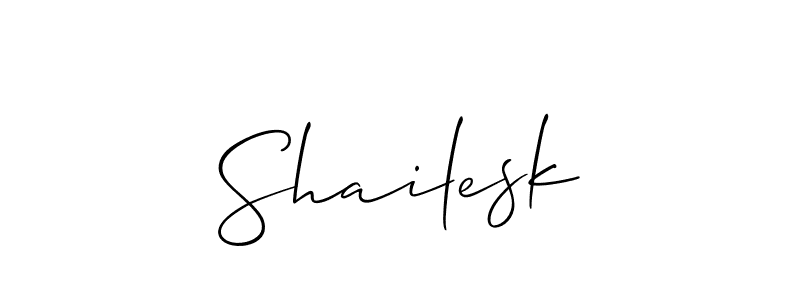 Shailesk stylish signature style. Best Handwritten Sign (Allison_Script) for my name. Handwritten Signature Collection Ideas for my name Shailesk. Shailesk signature style 2 images and pictures png