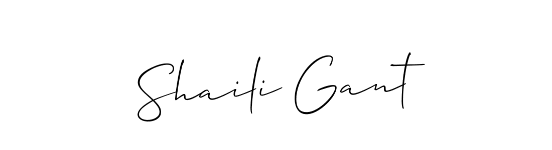This is the best signature style for the Shaili Gant name. Also you like these signature font (Allison_Script). Mix name signature. Shaili Gant signature style 2 images and pictures png