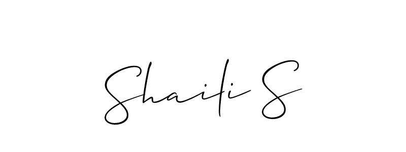 Here are the top 10 professional signature styles for the name Shaili S. These are the best autograph styles you can use for your name. Shaili S signature style 2 images and pictures png