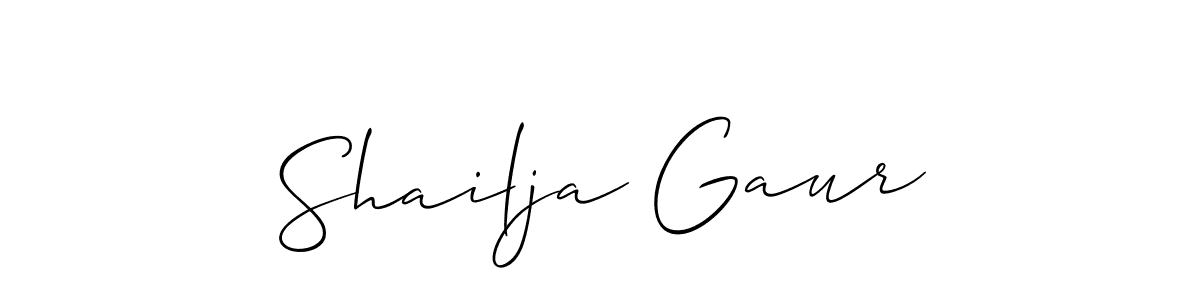 You can use this online signature creator to create a handwritten signature for the name Shailja Gaur. This is the best online autograph maker. Shailja Gaur signature style 2 images and pictures png