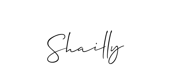 Allison_Script is a professional signature style that is perfect for those who want to add a touch of class to their signature. It is also a great choice for those who want to make their signature more unique. Get Shailly name to fancy signature for free. Shailly signature style 2 images and pictures png
