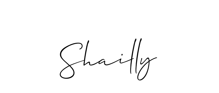 Make a short Shailly signature style. Manage your documents anywhere anytime using Allison_Script. Create and add eSignatures, submit forms, share and send files easily. Shailly signature style 2 images and pictures png