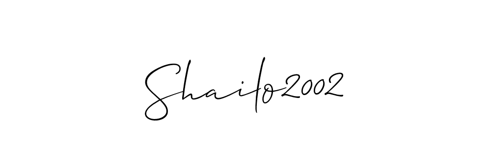 How to make Shailo2002 name signature. Use Allison_Script style for creating short signs online. This is the latest handwritten sign. Shailo2002 signature style 2 images and pictures png