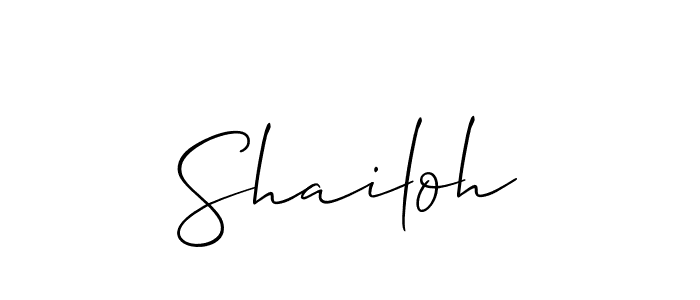 How to make Shailoh signature? Allison_Script is a professional autograph style. Create handwritten signature for Shailoh name. Shailoh signature style 2 images and pictures png