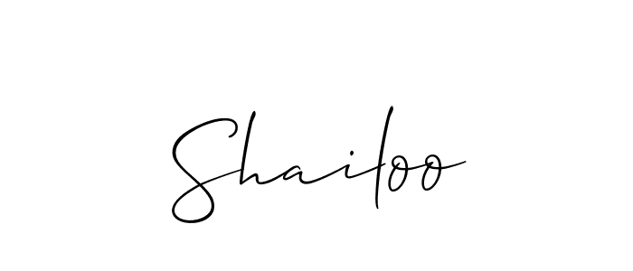 Create a beautiful signature design for name Shailoo. With this signature (Allison_Script) fonts, you can make a handwritten signature for free. Shailoo signature style 2 images and pictures png