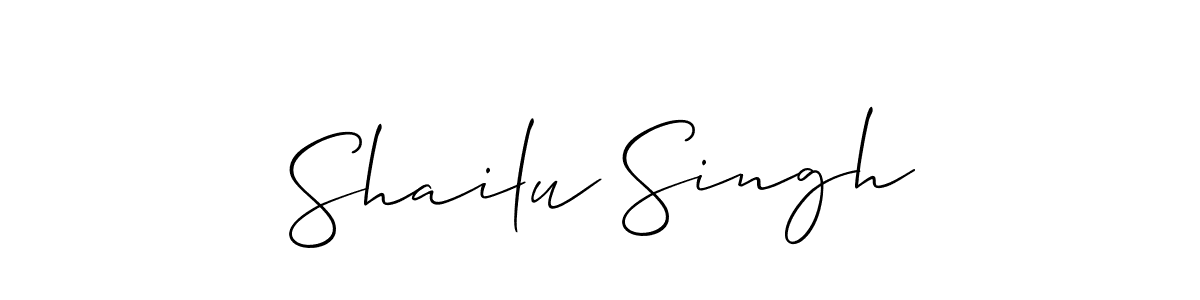 How to Draw Shailu Singh signature style? Allison_Script is a latest design signature styles for name Shailu Singh. Shailu Singh signature style 2 images and pictures png