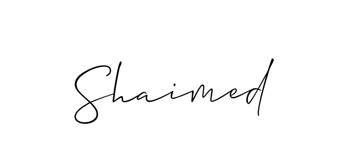 You should practise on your own different ways (Allison_Script) to write your name (Shaimed) in signature. don't let someone else do it for you. Shaimed signature style 2 images and pictures png