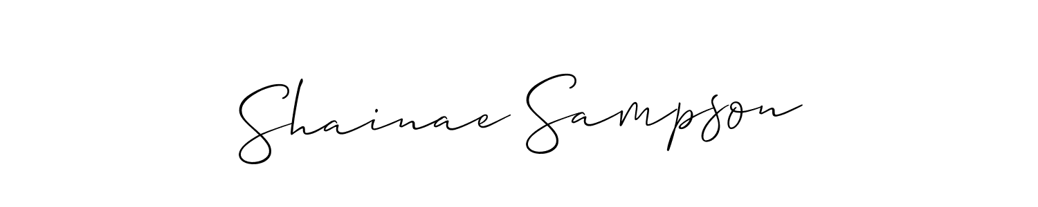 This is the best signature style for the Shainae Sampson name. Also you like these signature font (Allison_Script). Mix name signature. Shainae Sampson signature style 2 images and pictures png