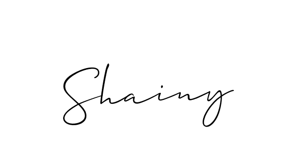 Also we have Shainy name is the best signature style. Create professional handwritten signature collection using Allison_Script autograph style. Shainy signature style 2 images and pictures png