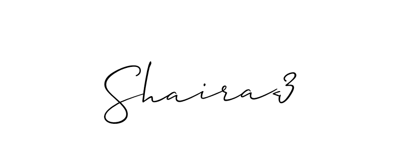 You can use this online signature creator to create a handwritten signature for the name Shaira<3. This is the best online autograph maker. Shaira<3 signature style 2 images and pictures png