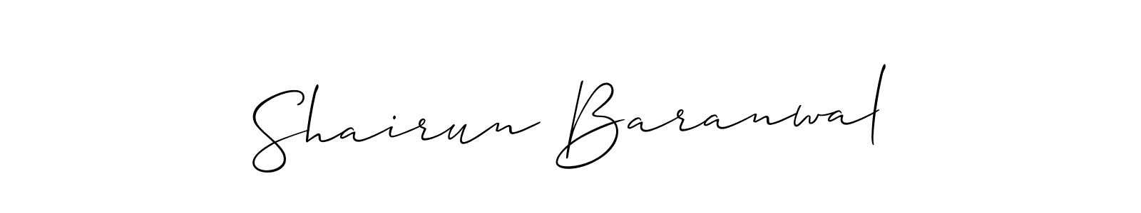 Once you've used our free online signature maker to create your best signature Allison_Script style, it's time to enjoy all of the benefits that Shairun Baranwal name signing documents. Shairun Baranwal signature style 2 images and pictures png