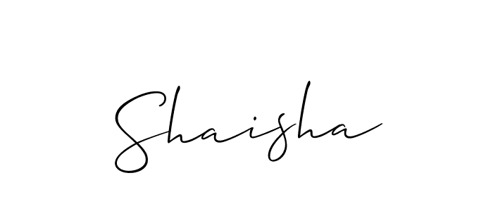 You should practise on your own different ways (Allison_Script) to write your name (Shaisha) in signature. don't let someone else do it for you. Shaisha signature style 2 images and pictures png