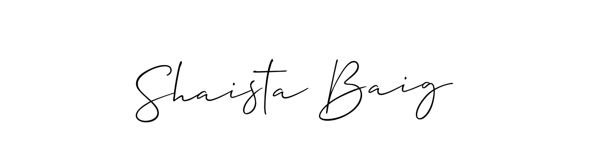 See photos of Shaista Baig official signature by Spectra . Check more albums & portfolios. Read reviews & check more about Allison_Script font. Shaista Baig signature style 2 images and pictures png