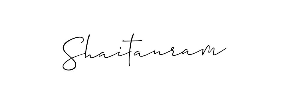 Make a beautiful signature design for name Shaitanram. With this signature (Allison_Script) style, you can create a handwritten signature for free. Shaitanram signature style 2 images and pictures png
