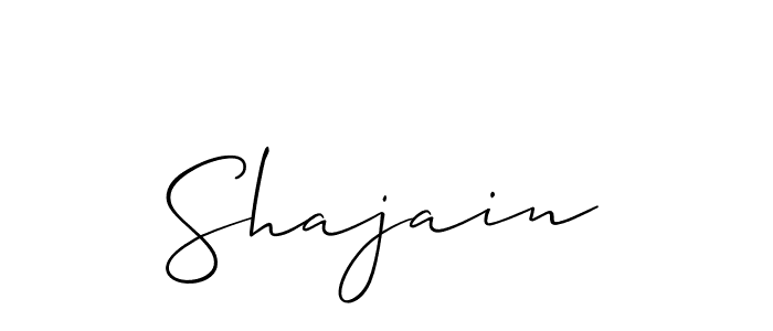 Shajain stylish signature style. Best Handwritten Sign (Allison_Script) for my name. Handwritten Signature Collection Ideas for my name Shajain. Shajain signature style 2 images and pictures png