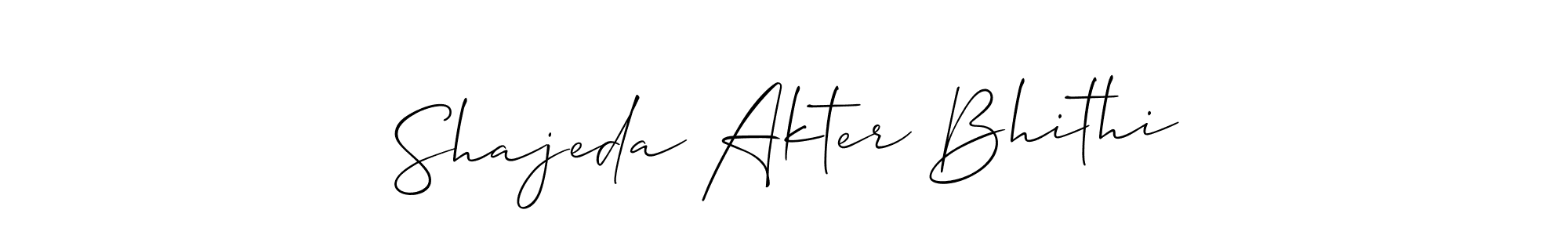 You should practise on your own different ways (Allison_Script) to write your name (Shajeda Akter Bhithi) in signature. don't let someone else do it for you. Shajeda Akter Bhithi signature style 2 images and pictures png