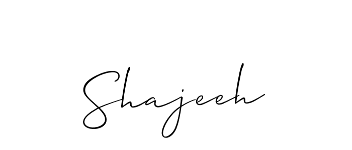 if you are searching for the best signature style for your name Shajeeh. so please give up your signature search. here we have designed multiple signature styles  using Allison_Script. Shajeeh signature style 2 images and pictures png