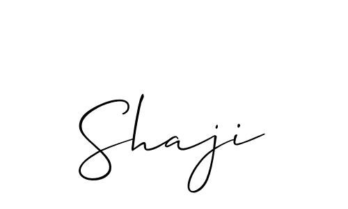 How to make Shaji signature? Allison_Script is a professional autograph style. Create handwritten signature for Shaji name. Shaji signature style 2 images and pictures png