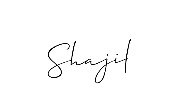 Best and Professional Signature Style for Shajil. Allison_Script Best Signature Style Collection. Shajil signature style 2 images and pictures png