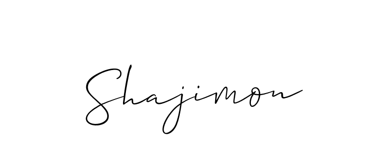 Also we have Shajimon name is the best signature style. Create professional handwritten signature collection using Allison_Script autograph style. Shajimon signature style 2 images and pictures png