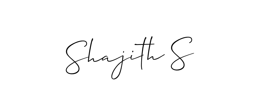 Make a short Shajith S signature style. Manage your documents anywhere anytime using Allison_Script. Create and add eSignatures, submit forms, share and send files easily. Shajith S signature style 2 images and pictures png