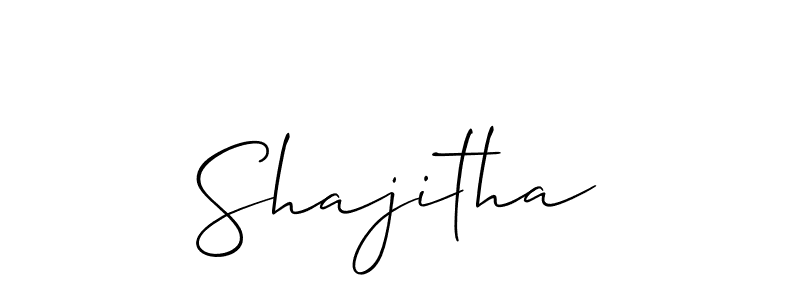 Make a short Shajitha signature style. Manage your documents anywhere anytime using Allison_Script. Create and add eSignatures, submit forms, share and send files easily. Shajitha signature style 2 images and pictures png