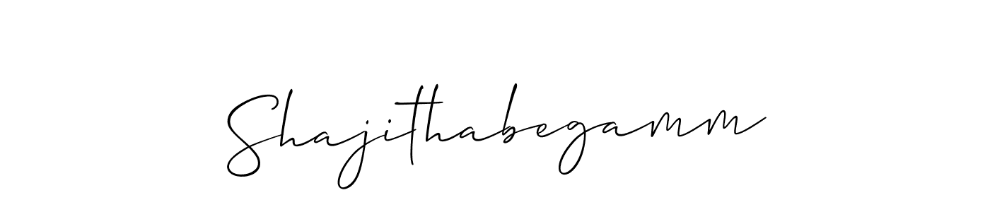 Once you've used our free online signature maker to create your best signature Allison_Script style, it's time to enjoy all of the benefits that Shajithabegamm name signing documents. Shajithabegamm signature style 2 images and pictures png