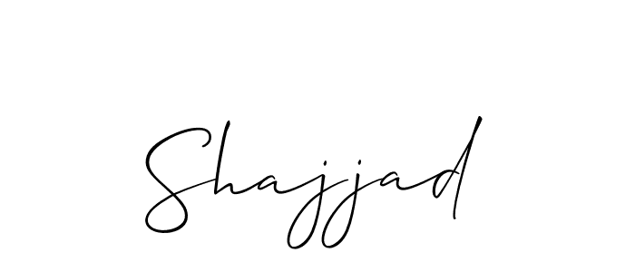 Also You can easily find your signature by using the search form. We will create Shajjad name handwritten signature images for you free of cost using Allison_Script sign style. Shajjad signature style 2 images and pictures png